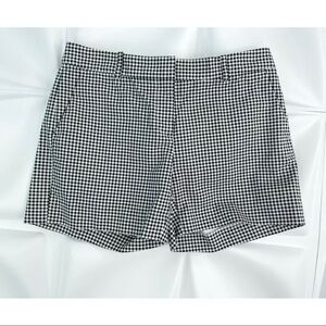 Michael Kors Womens Sz 2 Black Ivory Off White Gingham Checkered Print xs Shorts